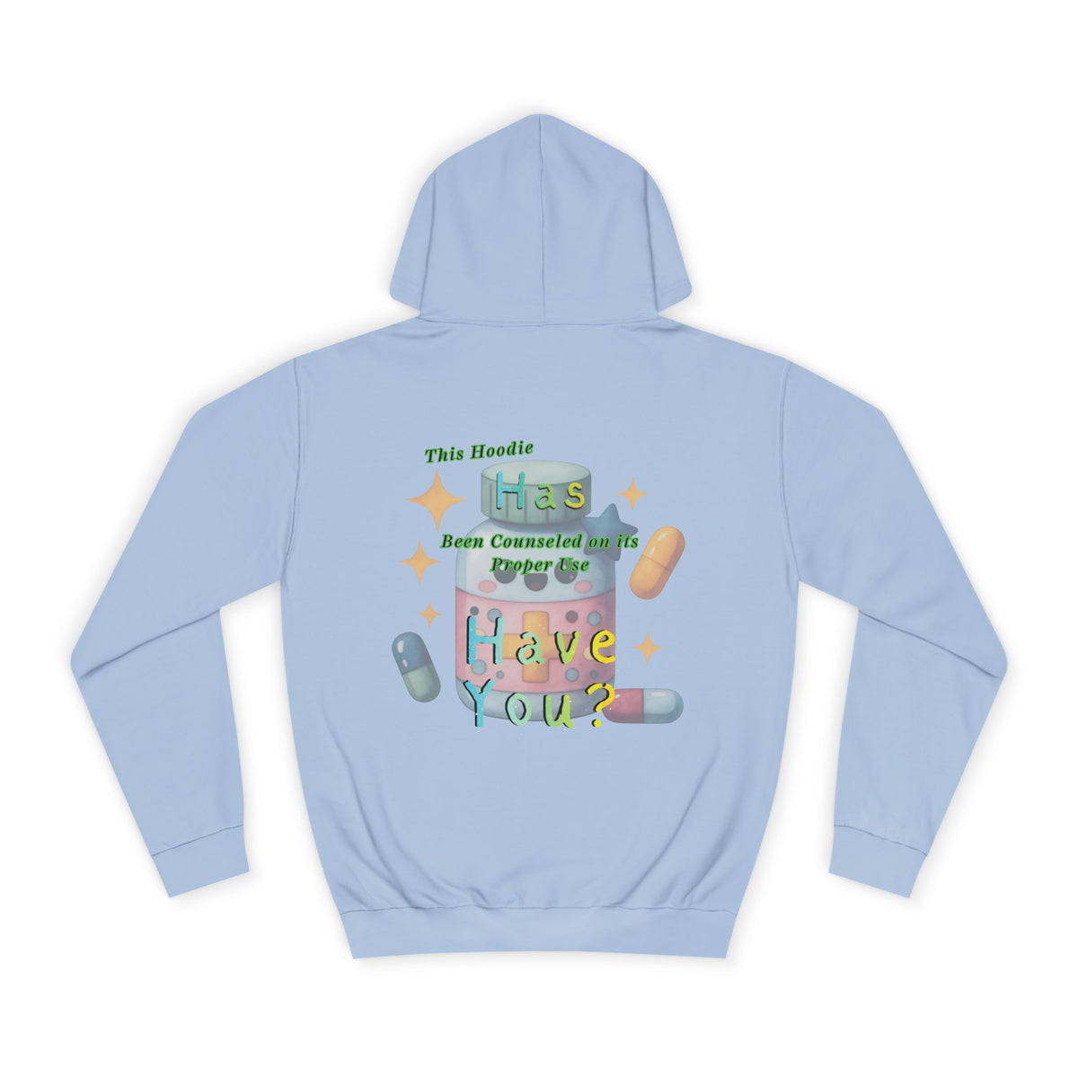 'Counseled Hoodie' | Funny Pharmacy Hoodie l Minimal Novelty Pullover
