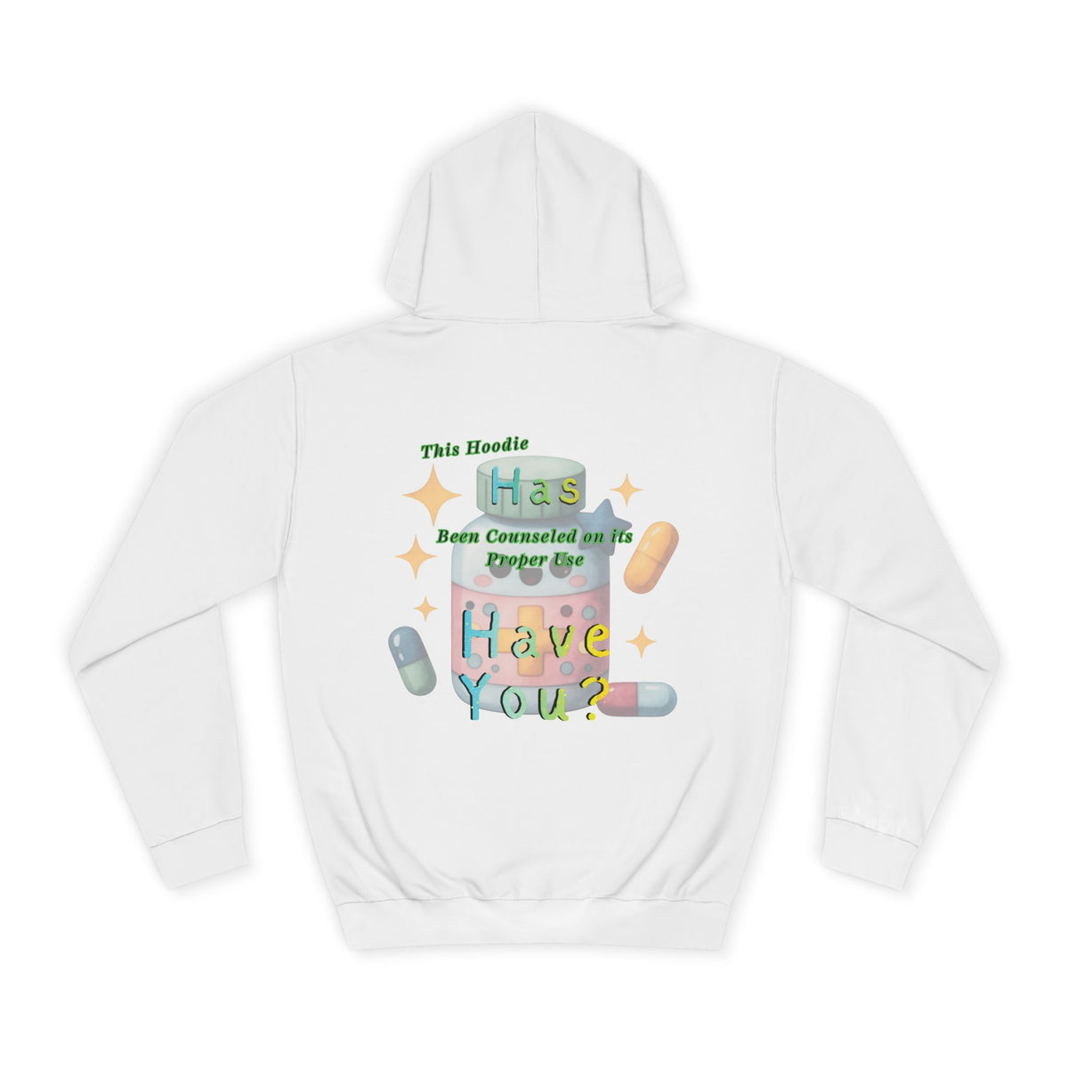 'Counseled Hoodie' | Funny Pharmacy Hoodie l Minimal Novelty Pullover